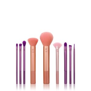 Real Techniques Insta Artist Brush Kit Face Cheek & Eye Brush Set Quality Makeup Tools 9 Piece Set