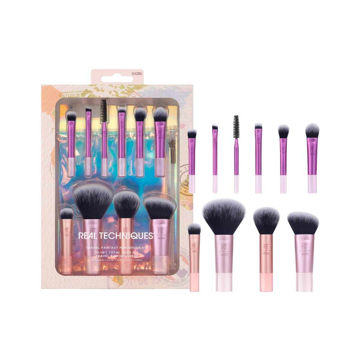Real Techniques Travel Fantasy Mini Brush Kit Makeup Brushes for Eyeshadow